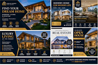 design luxury real estate, house promotion, property