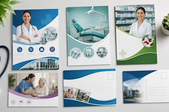 design medical healthcare dental pharmacy flyer postcard and eddm mailer