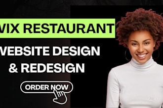 design wix restaurant website, restaurant website, bakery website, airbnb