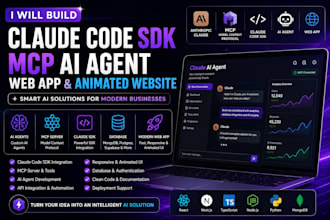 claude code sdk claude animated website claude mcp jarvis ai agent claude webapp