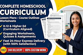 write effective lesson plans and course curriculum development for homeschooling