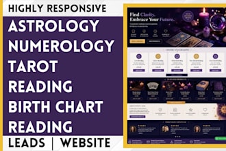 build astrology numerology website tarot reading astrology tarot leads