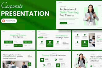 create educational presentation, corporate training and wordshop slides in canva