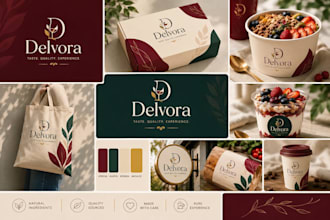 design restaurant cafe branding kit logo brand identity packaging menu design