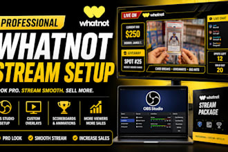 optimize whatnot obs workflow for seamless live selling streams