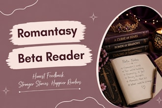 be your romantasy beta reader, fantasy romance beta reader