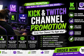 do kick channel promotion twitch promotion kick affiliate