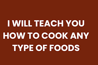 teach you how to cook delicious for you