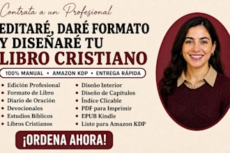 edita, da formato y diseña tu libro cristiano