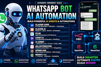 whatsapp bot claude code claude ai vllm comfyu ai agent n8n openclaw nemoclaw