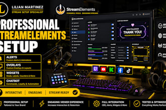 setup streamelements overlays alerts widgets and chatbot