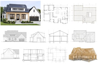 adu architect house plans blueprints, garage, deck, framing plans texas ny ca nj