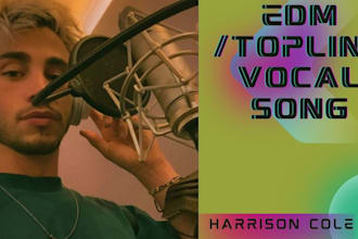 be your powerful male edm singer for melodic techno and topline vocals