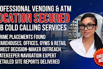 do cold calling to find vending machine atm locations