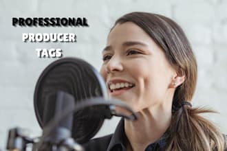 record sexy female producer tag, voice tag, dj drops dj intros