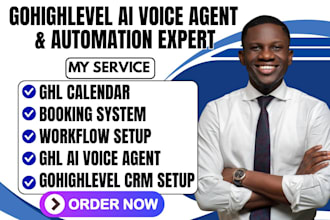 setup gohighlevel crm build ai voice agent ghl calendar booking system workflow