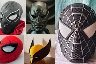sculpt 3d mask 3d helmet cosplay mask cosplay armor 3d print and paint mask