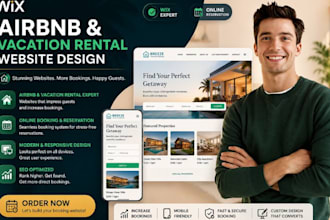 design wix airbnb website wix vacation rental and reservation website
