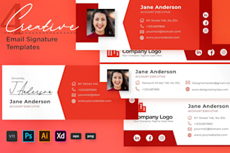 create responsive clickable html email signature with digital business card