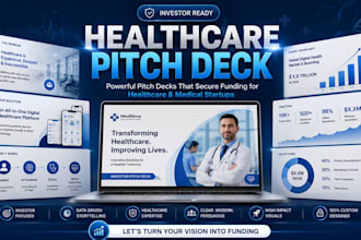 design healthcare healthtech  medical pitch deck investor presentation startup