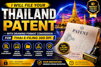 file your thailand patent with drawing format conversion for thai e filing 300 d