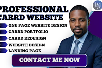 design carrd website landing page redesign site  portfolio  website design