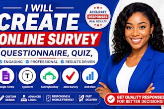 create online survey questionnaire quiz google forms, typeform and surveymonkey