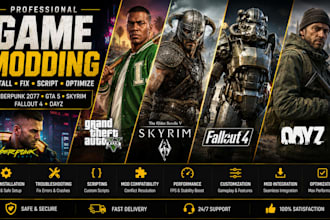create mod fix and optimize cyberpunk 2077 gta 5 skyrim and fallout 4 dayz mod