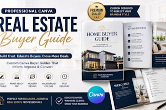 design canva real estate buyer  relocation guide home buyer booklet for realtors