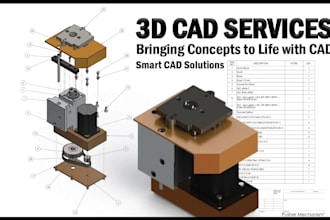 do professional cad modeling for mechanical industrial designs