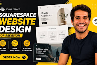 design squarespaces business website or redesign  squarespace website for brand