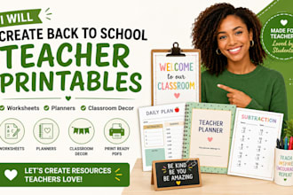 create back to school teacher printables worksheets planners and classroom decor