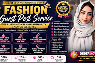 build premium fashion backlinks with guest posts