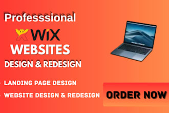 create professional wix website and redesign wix website
