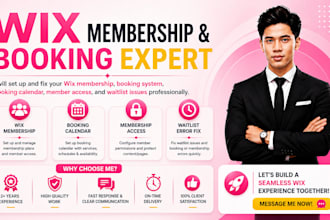 do wix membership booking, booking calendar, membership access, waitlist error
