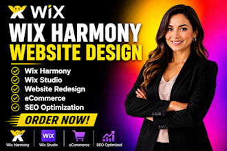 design or redesign your wix harmony website with wix studio