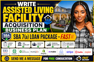 write assisted living facility acquisition business plan sba loan package fast