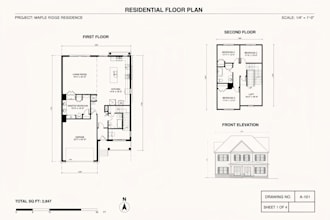 draw USA floor plans, site plans and survey draft for florida and arizona permit