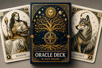 design custom tarot, oracle and affirmation cards