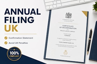 file UK annual confirmation statement and corporate compliance