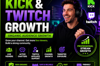 kick promotion twitch promotion twitch channel twitch affiliate live viewers