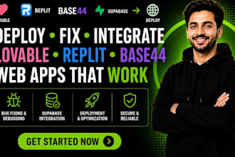 deploy lovable ai website fix replit app base44 web app lovable supabase replit