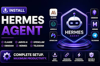 install hermes agent, claude jarvis ai, openclaw setup obsidian hermes telegram