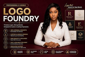 design logo foundry and professional brand identity