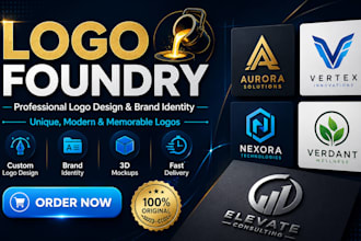 design logo foundry and professional brand identity