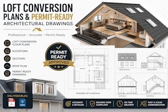 design loft conversion plans and permit ready architectural drawings