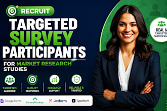 recruit targeted survey participants for market research studies
