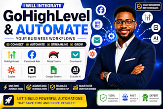 integrate gohighlevel facebook ads ninja forms zapier square claude ai setup