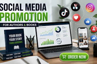 do social media promotion for authors and books