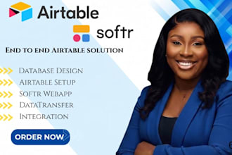 setup airtable automation, airtable database crm, airtable design, softr